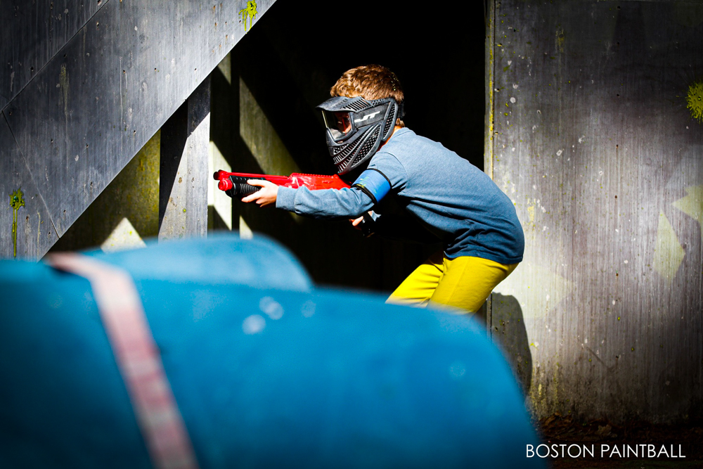 Top Paintball for Kids and Families in Boston Gear up for some extreme family fun with paintball for kids near Boston! Photo courtesy of Boston Paintball in Maynard.